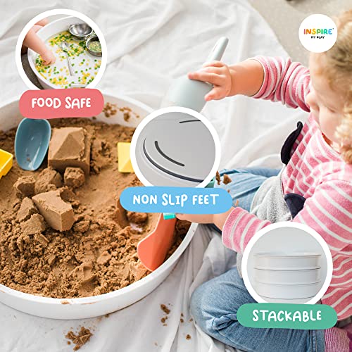 Inspire My Play Sensory Bin with Lid and Removable Storage Inserts