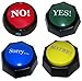 Zany Toys 4 Button Bundle. The YES, NO, SORRY and MAYBE Talking Buttons