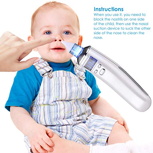 Electric Baby Nasal Aspirator Nose Cleaner and Snot Sucker Adjustable