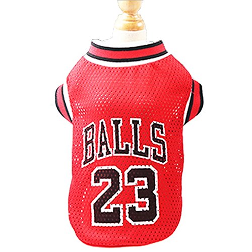 KayMayn Pet Jersey basketball Licensed Dog Jersey, Comes in 3 Sizes,Dog Clothes Football Tshirt