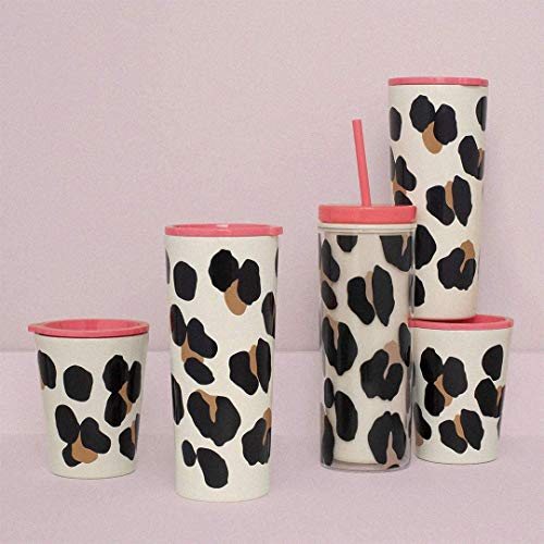 Kate Spade New York Insulated Stainless Steel Tumbler, Leopard Print 24