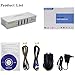 JideTech KVM Switch HDMI 4 Port USB Keyboard Video Mouse Auto Switch 1080P for TV/PC/Projector/Game Consoles