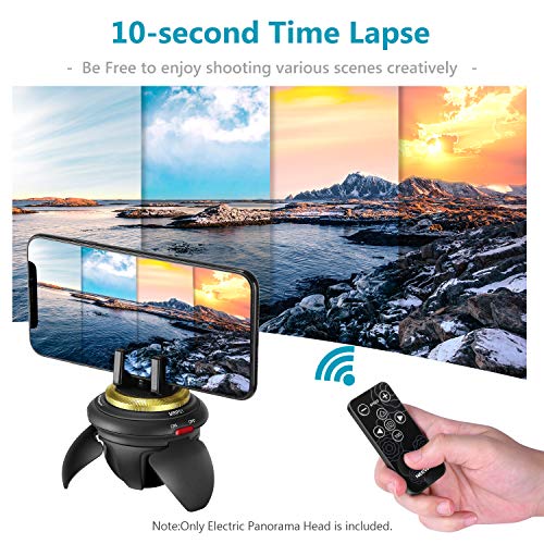 Neewer Motorized Panoramic Head Tripod Head, Rechargeable/360 Degree