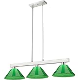 Z-Lite 152BN-PGR Cobalt Pendant, 3-Light 300 Total Watts, Brushed Nickel