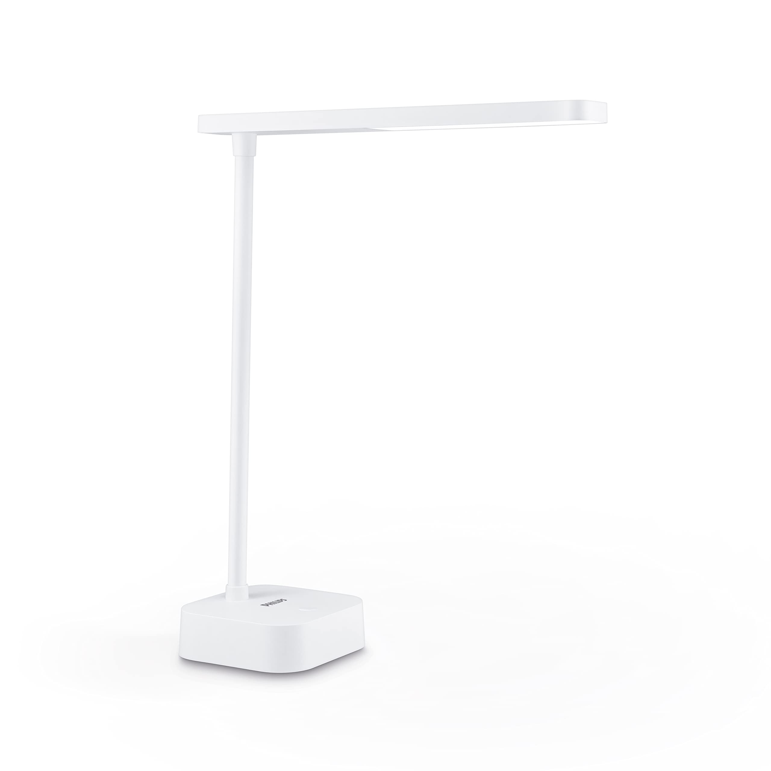 Philips LED Tilpa Desk Lamp [Cool White Light 5000K - White] 5W - Charge with USB. for Home Indoor, Work, Study, Reading Lighting