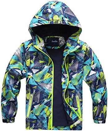 SeaFever Outdoors Active Boys Fleece Lined Hooded Windbreaker Jacket 4/5
