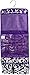 Damask Print Hanging Travel Cosmetic Bag (Black/White/Dark Purple)