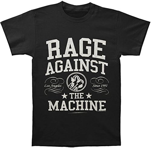 High On Fire Rage Against The Machine Men's Crown College T-Shirt Black