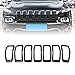 Compatible For 2014-2018 Jeep Cherokee 4-Door Grille Grill Cover Insert Kit 7pcs Glossy Black