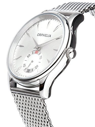 Orphelia Milanese - Reloj de Pulsera analógico para Hombre con Correa de Malla de Acero Inoxidable - Imagen 3