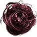 CAISHA Synthetic Fiber Hairpiece Scrunchie Scrunchy Updo Slightly Wavy Wine Red G27B