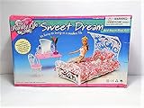 Barbie Size Dollhouse Furniture- Sweet Dream Bed Room Play Set