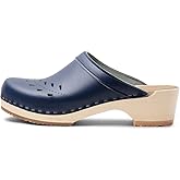 VERKA Women's Wooden Clogs from Sweden - BLOMMA
