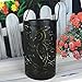 Whitelotous Metal Rattan Solar LED Hanging Lantern Light IP44 Waterproof Table Lamp Outdoor Garden Yard Decor Lamp