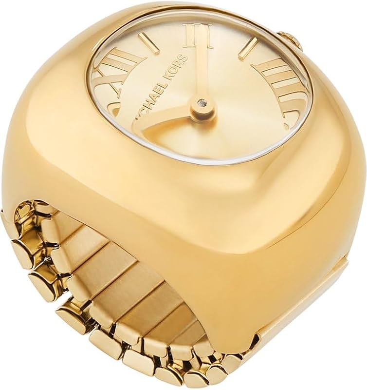 Reloj analógico de Cuarzo para Mujer con Correa de Acero Inoxidable MK4847, Dorado, Moderno
