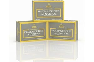 Genesis Naturals Fragrance Free Au Natural Luxury Soap Bar - Handcrafted, Non Toxic, Hypoallergenic Cruelty-Free, Unscented