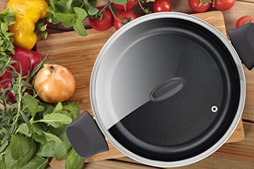 Tefal C3674602 Elégance Faitout + Couvercle, Aluminium, Noir, 24 cm