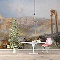 Wall Murals Self-Adhesive Removable The Dogana and San Giorgio Maggiore by Joseph Mallord William Turner Wallpaper Home Decoration for Living Room,Bedroom - 66x96 inches