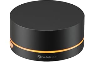 Fosi Audio VOL20 Black Bluetooth Volume Control Knob, USB Multimedia Controller for PC/Gaming/Home Audio/Desktop, RGB Lighting Customization Multi-Function Button with Adjustment