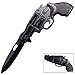 6 Shooter Revolver Pistol Trigger Assisted Knife - Black