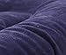 Ptatoms Outdoor Flocking Fabric Inflatable Pillow Cushion for Home Travelling Camping Rest (Dark Blue)