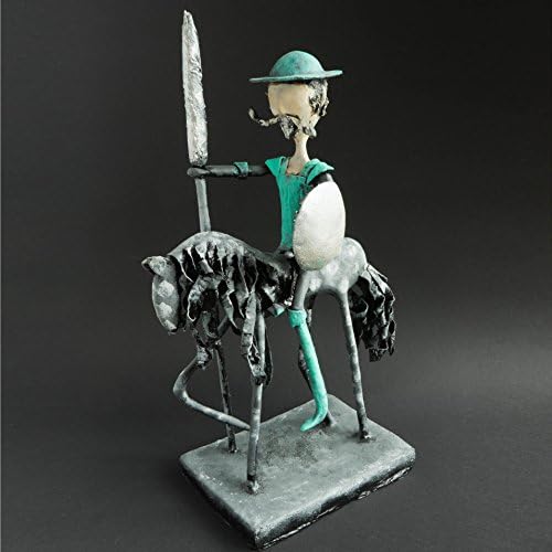 KHALI AMMAN AND HIS WAY, OOAK Handmade Art Doll, Horseman, Knight, Papier Mache Sculpture, Unique Original 3D Artwork