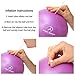 ProBody Pilates Small Exercise Ball - 9 Inch Workout Ball for Stability, Barre, Yoga, Core & Physical Therapy, Home Gym & Office Use (Purple)