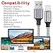 iPhone Charger, 3 Pack 6FT Nylon Braided Cable Syncing and Fast Lightning Cable Cord (Gray)