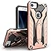 Zizo Static Series Compatible with iPhone 8 Case Military Grade Drop Tested with Built in Kickstand iPhone 7 iPhone 6 Case Rose Gold Black