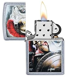 Zippo Mazzi Roman Soldier with Lion Street Chrome