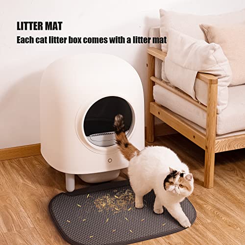 GOLDBOSS SelfCleaning Cat Litter Box with Litter Mat，Automatic Litter