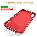 DTTO Case for iPhone X Case 2017(ONLY), [Not for iPhone Xs], [Romance Series] 1st Generation Silicone Gel Rubber Anti-Scratch Shockproof Case for iPhone X (2017), Red
