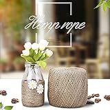 YANGTUO Natural Jute Twine Best Arts Crafts Gift Twine Packing Materials Durable Hemp Cord String For Decoration (Diameter 2mm Long 328 feet)