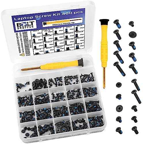 BOLT DROPPER 400pcs Laptop Screws w/Blue Nylok