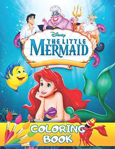 The Little Mermaid Coloring Book: 25 Exclusive Illustrations | Pricepulse