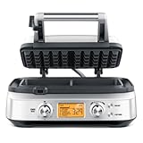Breville BWM620XL The Smart 2 Slice Waffle Maker, Silver