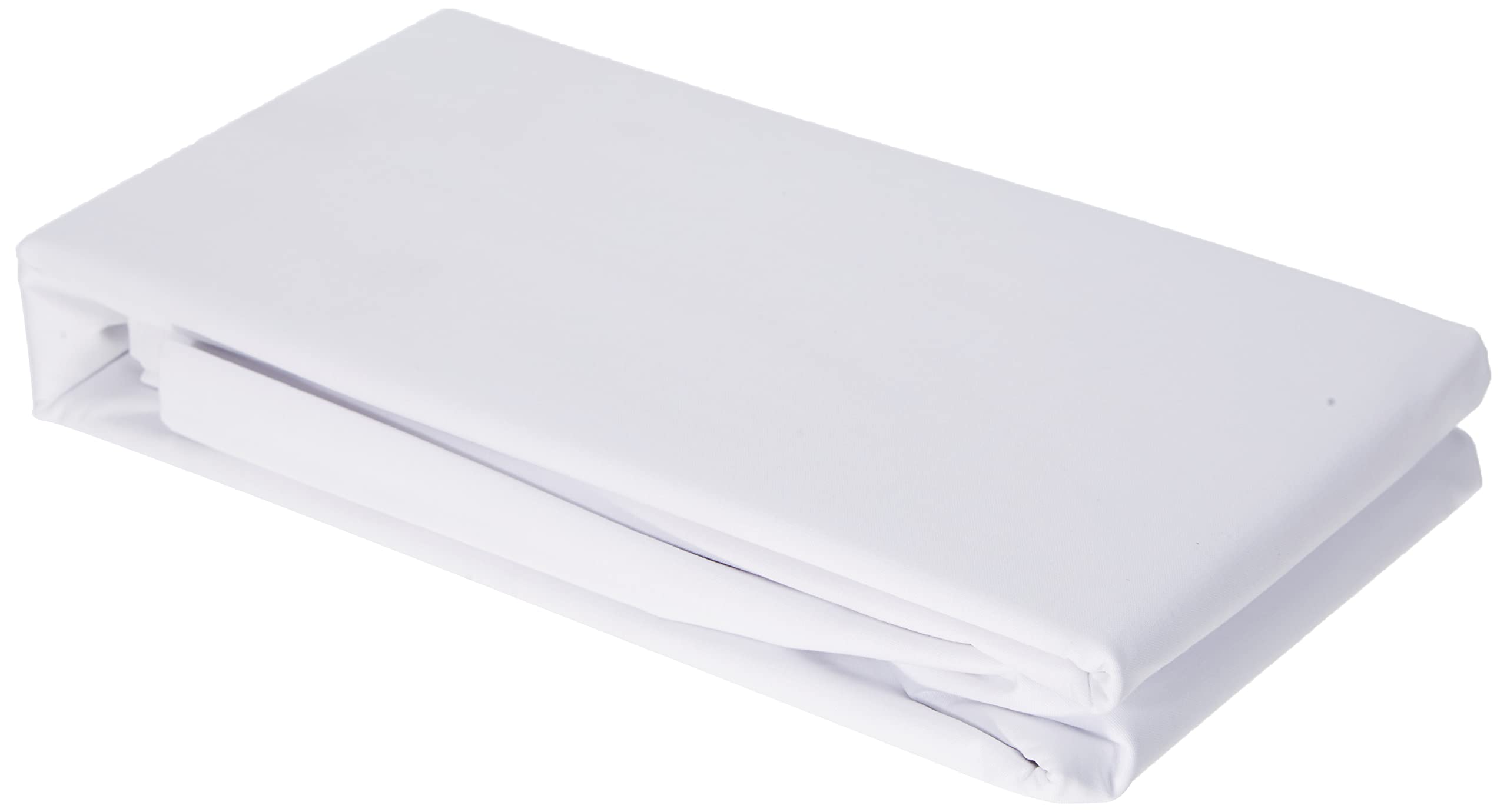 Miracle Home Soft and Comfortable 50% Polyester Fitted Sheet 150cm White