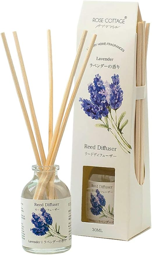 Amazon Com Rose Cottage Lavender Reed Diffuser 30ml Scented