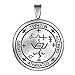 Guardian Archangel Michael Sigil Amulet Keep Me Safe and Positive Inscription Prayer Medallion Pendant