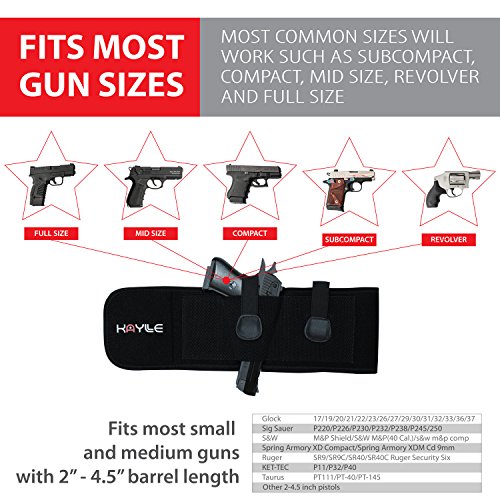 Kaylle Belly Band Holster for Concealed Carry (Upgraded) Most