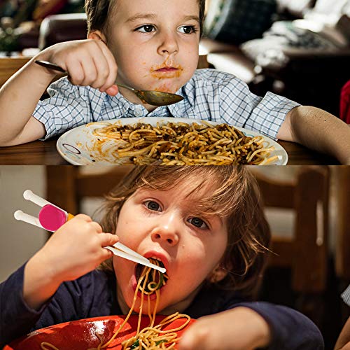 HAKACC Kid Training Chopsticks, 2 Pair Childrens Chopsticks Learning Chopsticks for Kids Children