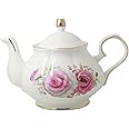 Jomop Teapot Handmade Ceramic Flowers (Rose)