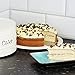 Harbour Housewares Industrial Cake Storage Tin with Dome - Vintage Style Steel Display Stand Plate with Cover - Cream