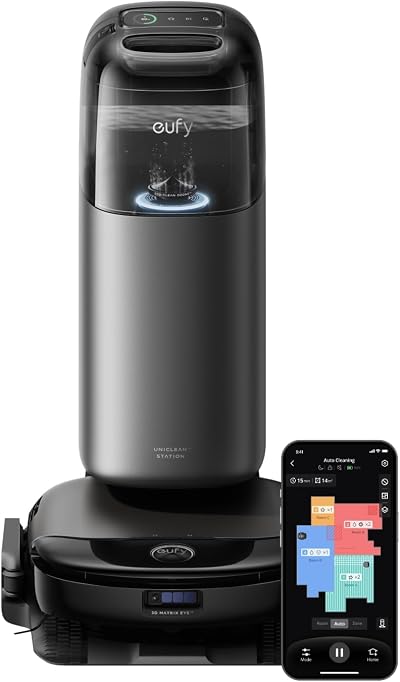 eufy Omni S1 Pro Robot Vacuum Mop System with HydroJet Auto Emptying