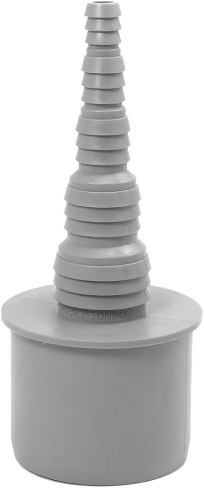 Airfit Hose Nipple DN 50 for Hoses with a Diameter of 8 to 25 mm - KS Grey, Gray, Klein