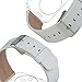TOROTOP Luxury Genuine Leather watch Band strap Bracelet Replacement Wrist Band With Adapter Clasp for 38mm iWatch Apple Watch & Sport & Edition(38mm-white A)