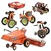 Disney / Pixar CARS Movie Exclusive 6-Piece 1:48 Scale Die Cast Set Tractor Tipping [Includes Frank the Combine!]