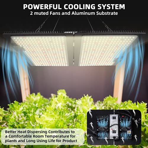 WAKYME J2000W LED Grow Light Dimmable, 4x4ft Sunlike Full Spectrum