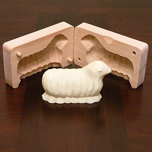 Wooden Butter Mold - Easter Lamb, Medium