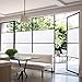 Coavas Window Privacy Film Frosted Glass Static Cling Heat Blocking Window Tint for Home Day and Night Sun Blocker Insulation Bathroom Door Decorative Frosting Cover Sticker (17.5 x 78.7 Inch, White)